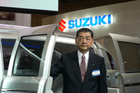 
	スズキの津田紘社長。
	 