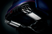 STI製低背圧パフォーマンスマフラー（STIロゴ入り）＆エキゾーストパイプリア