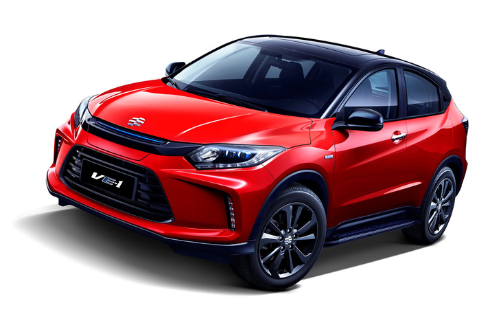 2019年に広州ホンダが発売した「理念VE-1」。写真の通り、先代「ヴェゼル」をベースとしたEVである。