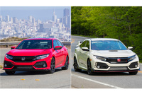 ホンダ・シビック（左）／シビック タイプR（右）