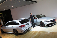 「メルセデスAMG C63」の発表会場から（その4）