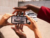 展示イベントにおける車両撮影のイメージ。