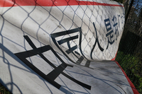 中国系クライアントに向けた垂れ幕。