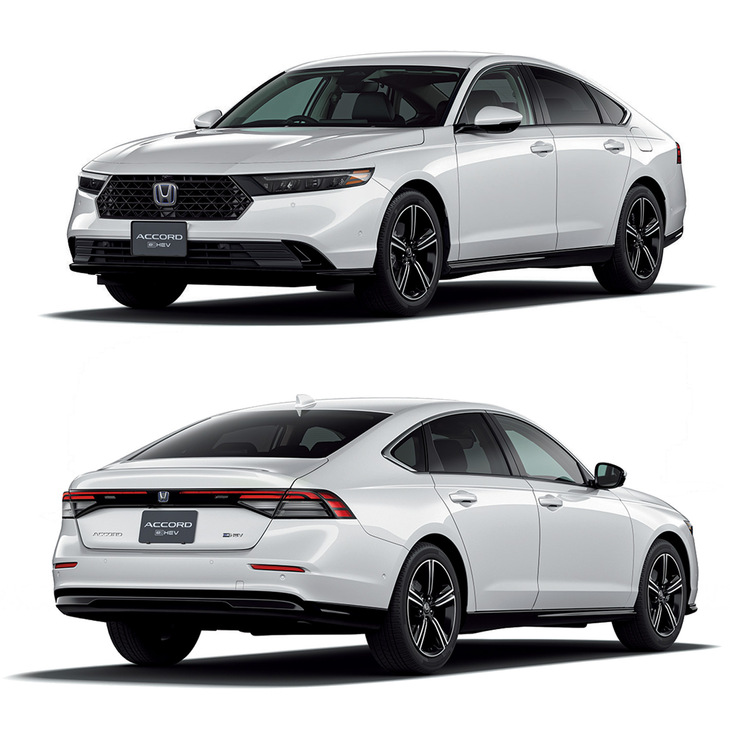 新型「アコード」の特徴といえば、非常にシンプルなこのデザイン。フロントグリルがギラギラしていることもなければ、ボディーサイドを縦横無尽にプレスラインが走っていることもない。