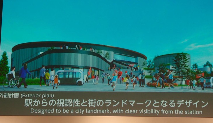 来場者目線で見た「TOKYO A-ARENA」（仮称）の外観イメージ。