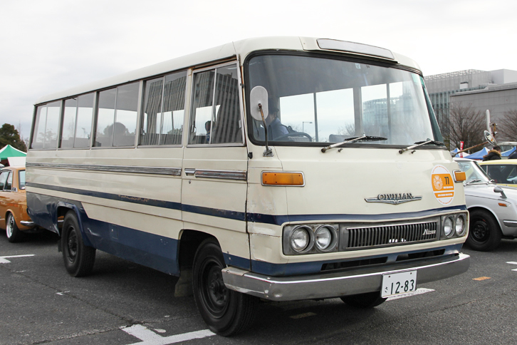 1979年「日産シビリアン」。1999年に登場した3代目が現在も継続生産されているマイクロバスの初代モデル。2リッター直4 OHVエンジンを搭載。