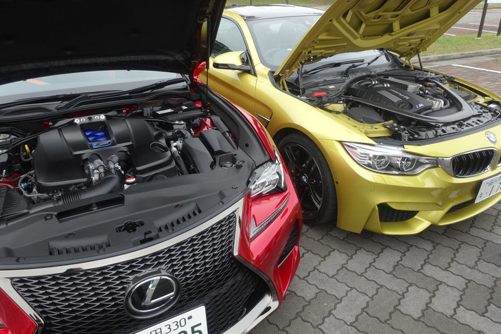 「RC F」の5リッターV8は素晴らしい出来だった。エンジンフィールはもちろんのこと、至高のソプラノサウンドは、「M4」の3リッター直6ターボをあらゆる面で凌駕（りょうが）していた。