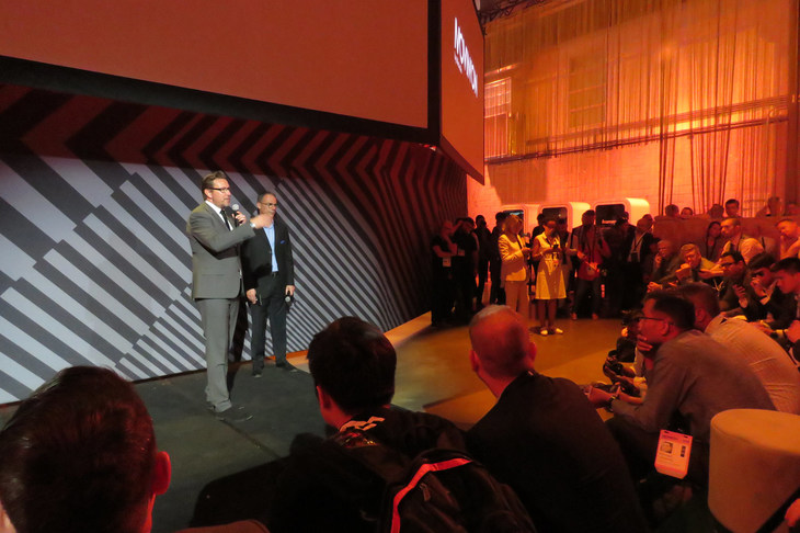 初日に行われたミシュランのプレスカンファレンスの様子。取材陣の多さに、注目度の高さがうかがえる。