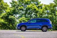 従来型でも用いられた「SGP（スバル・グローバル・プラットフォーム）」を踏襲しつつ、フルインナーフレーム構造を新たに採用。ボディーをより軽量・高剛性に進化させた。構造用接着剤の使用範囲拡大も剛性アップに貢献している。