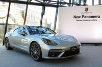 2017年3月から、日本でも納車が始まった新型「パナメーラ」。プラグインハイブリッド車の「4 E-ハイブリッド」は、モーターだけで50km走ることができる。