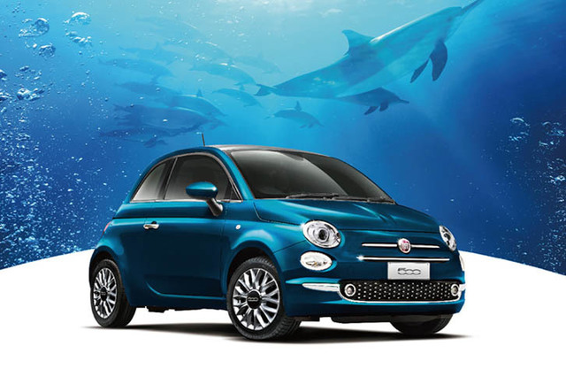 ①スタ 新車 　乗用ラジコン 　FIAT500 ブルー 青 完成車 　正規ライセンス品  鮮やかなイタリア ブルーの専用色をまとったフィアット500