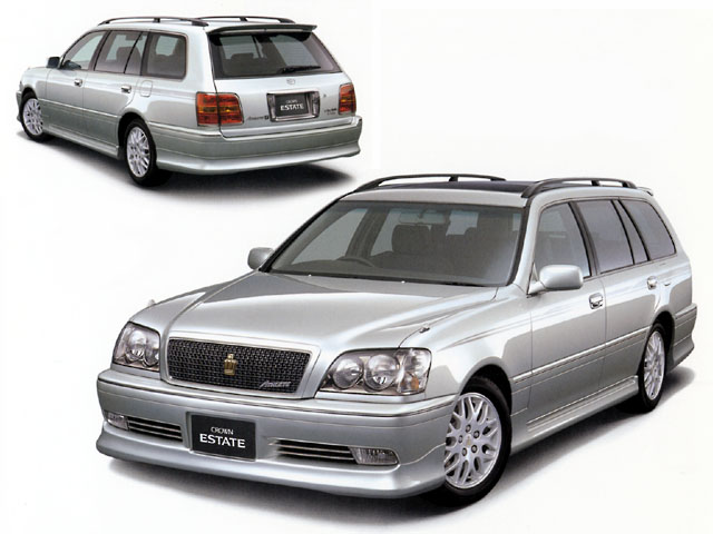 11代目「クラウン」に設定された、ステーションワゴンの「エステート」。実はワゴンボディーのクラウンの歴史は古く、1962年登場の2代目には、すでに「カスタム」の名称でワゴンが設定されていた。