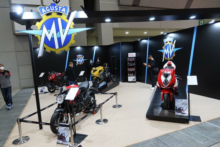 MVアグスタブースの様子。