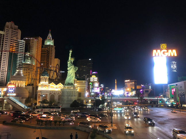 「iPhone X」による夜景。拡大すると奥の建物などはかなり粗いが、スナップやSNSの用途には十分であろう。