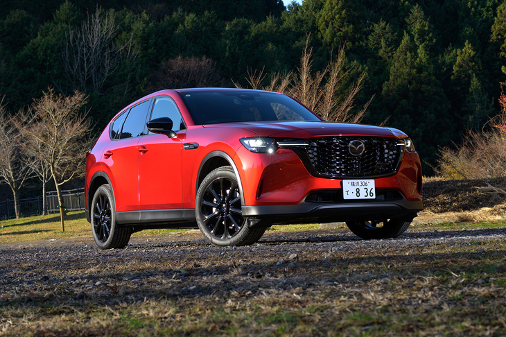 今回の試乗車は「マツダCX-60 XDドライブエディション ナッパレザーパッケージ」（4WD）。車両本体価格は486万7500円。