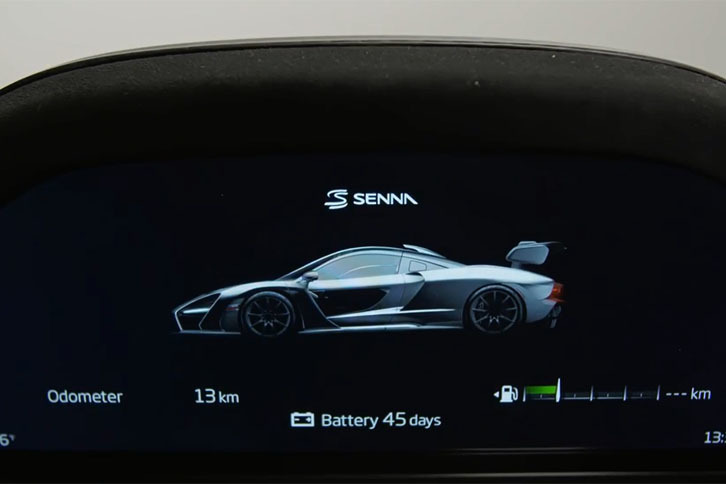 マクラーレン・セナ（インテリア）