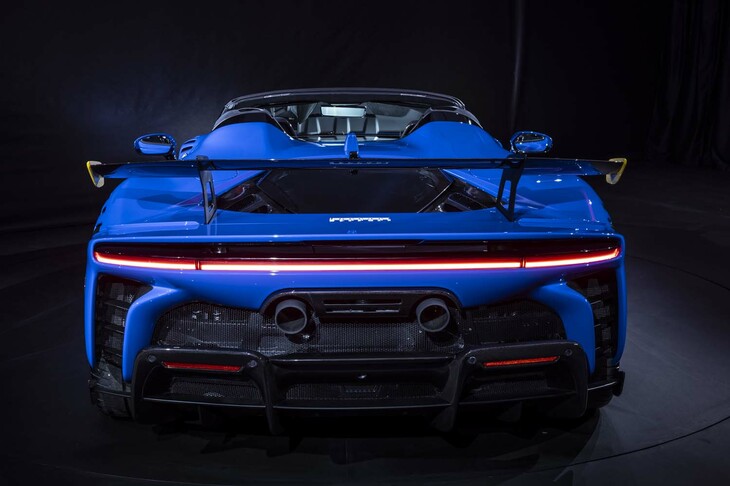 フェラーリSF90 XXスパイダー（リアまわり）