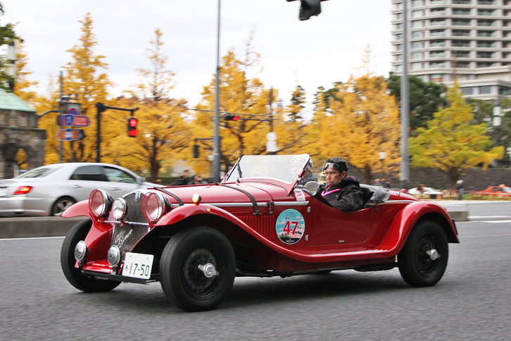 1965年「アルファ・ロメオ・グランスポルト クアトロルオーテ」。イタリアの自動車専門誌『QUATRORUOTE』の企画により、「ジュリア」のシャシーに、先に紹介した戦前の名車「6C 1750」を模したザガート製ボディーを載せたモデル。