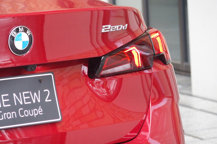 220dグランクーペMスポーツ（リアエンブレム）