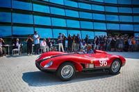 「500TRC」（1957年）。当時のレースシーンにおけるライバル、マセラティに対抗するために作られたレーシングカー。2リッターのV4エンジンを搭載する。