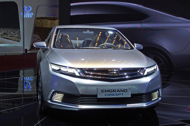 吉利（ジーリー）が初公開した小型セダンの「帝豪コンセプト」。