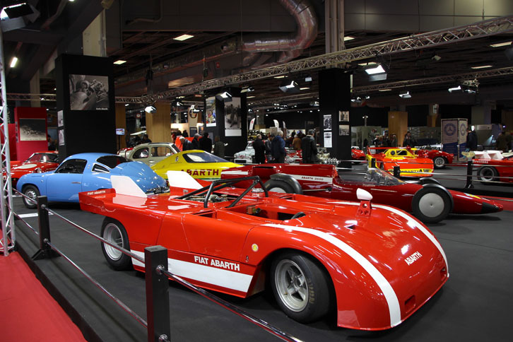 特別展「アバルト物語」から、「アバルト2000スパイダー プロトタイプ」（1971年）。ヨーロッパ プロトタイプ選手権で、アルトゥーロ・メルツァリオが駆った。