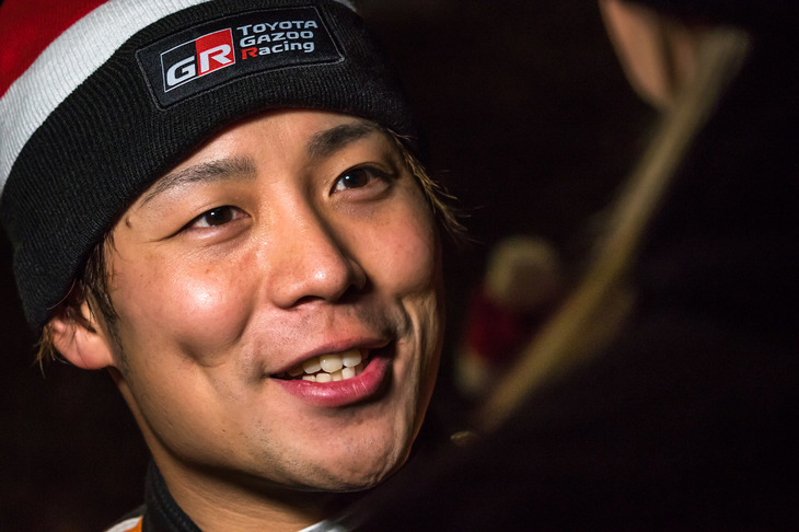 今年も海外修行を続ける日本人ドライバーの勝田貴元。初のモンテカルロは総合13位で見事完走を果たした。3月のフィンランドは「ヤリスWRC」で参戦する予定。日本人がWRカーをドライブするのは久々となる。