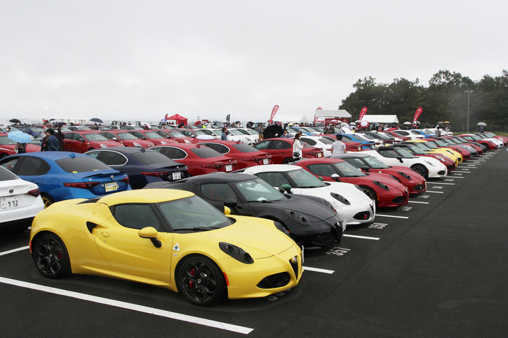 15台以上が並んだ「4C」のゾーン。