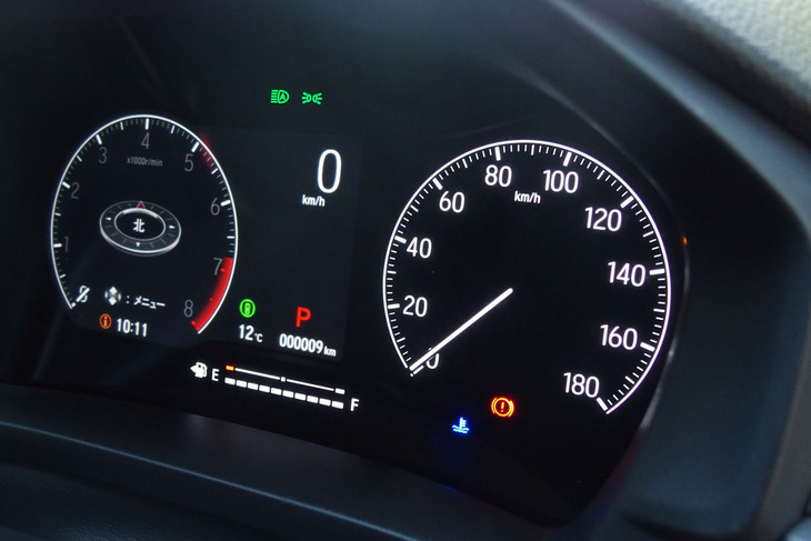 ホンダWR-V Z＋ブラックスタイル（メーターパネル）