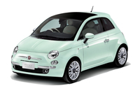 フィアット500にミントグリーンの限定車
