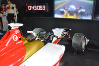 フォーミュラカー「SF14」を使った体験コーナー。