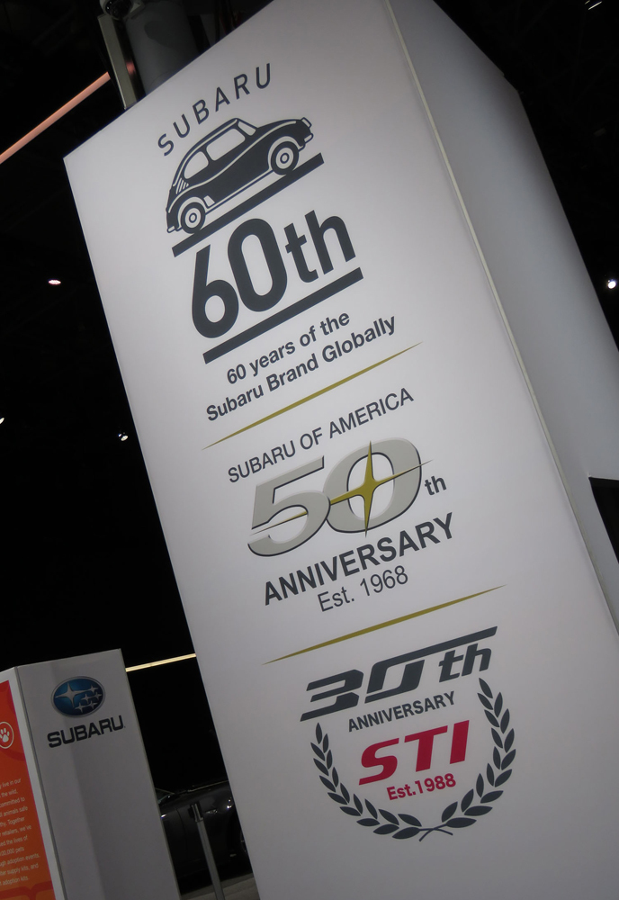 スバルの米国子会社であるスバル・オブ・アメリカは、2018年2月に創業50周年を迎えた。