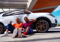 「フォルクスワーゲンTクロスTSIスタイル」。ボディーカラーは「ピュアホワイト」。