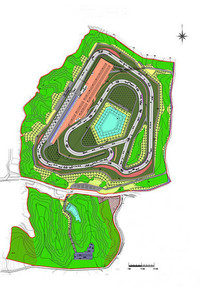 「袖ケ浦フォレスト・レースウェイ」のコースレイアウト。