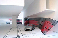 「プジョー307CC」とアートのコラボレーションの画像