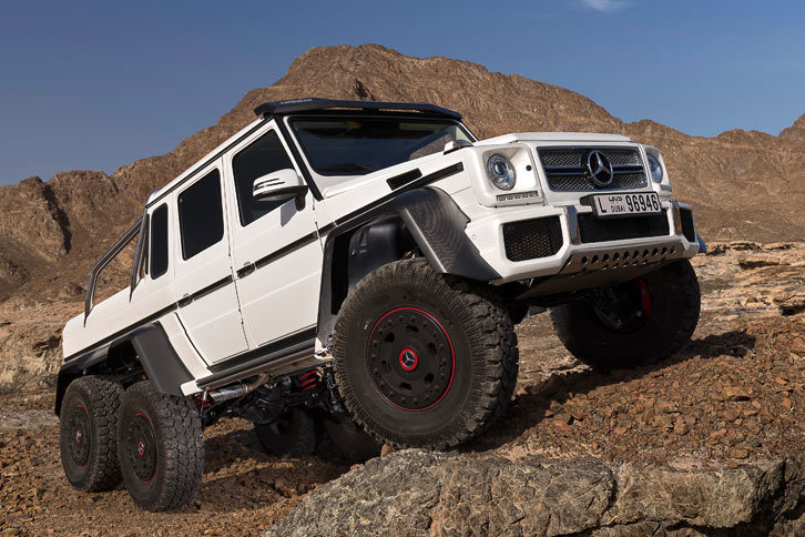 2014年に販売された「G63 AMG 6×6」。価格は8000万円で、日本へは5台が割り当てられた。