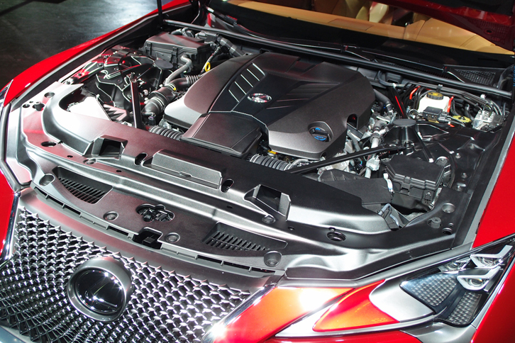 レクサスLC500プロトタイプ（エンジン）