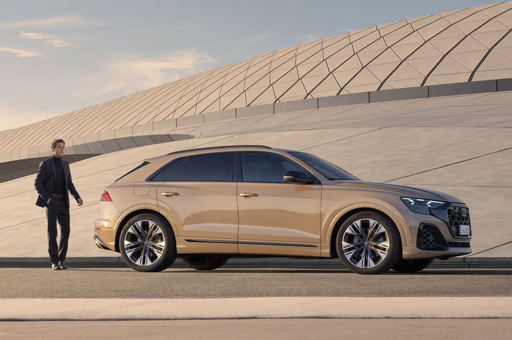 2019年に上陸したアウディのフラッグシップSUV「Q8」。今回、初の大幅アップデートが行われた。