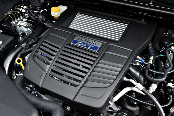 1.6リッターのボクサー4ターボ（FB16型）は170psと250Nm（25.5kgm）を生み出す。