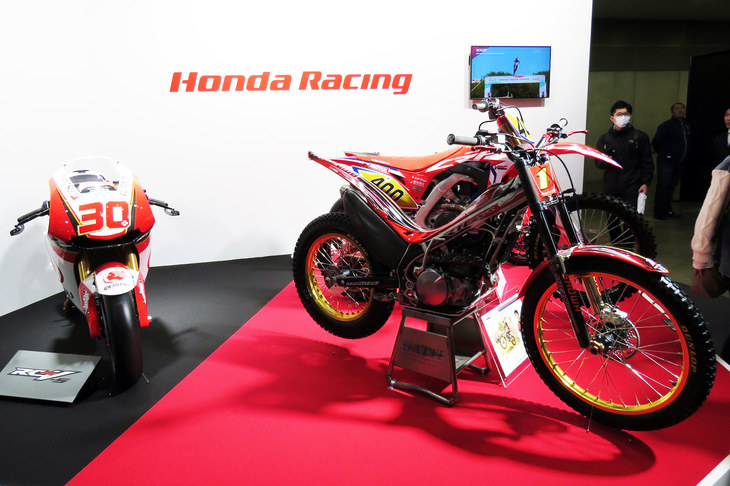 東京モーターサイクルショー2018におけるホンダブースの様子。