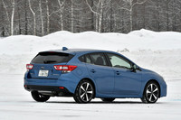 SGPを初めて採用した5代目「インプレッサ」は2016年10月にデビュー。写真のハッチバック「インプレッサスポーツ」とセダン「インプレッサG4」がラインナップされる。