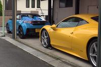 大小スーパーカー2台態勢時の筆者自宅ガレージ。