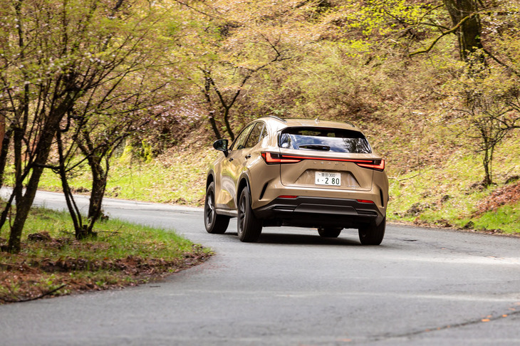 “オーバートレイル”発売と同じタイミングで「NX」自体の一部改良モデルも登場。リアボディーの変形を抑制するブレースの追加など、シャシー性能の強化を図っている。