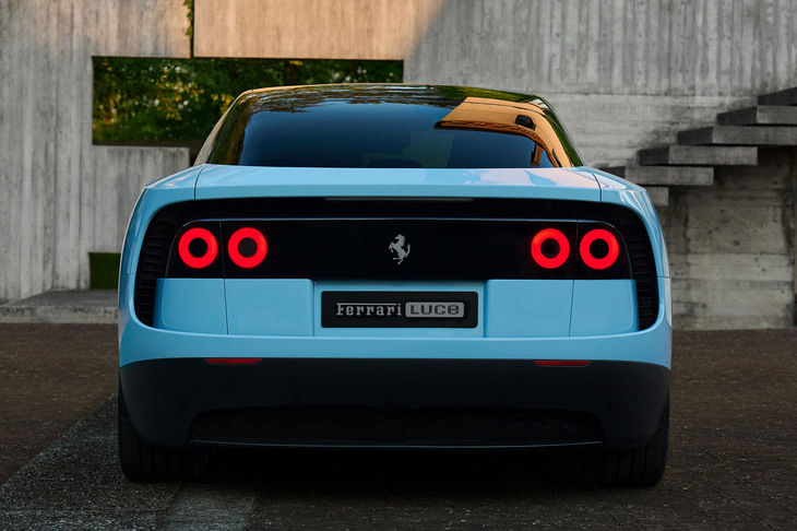 テールランプは消灯するとスイッチオフしたスマートフォンの画面のごとく、存在が見えなくなる。　（photo：Ferrari）