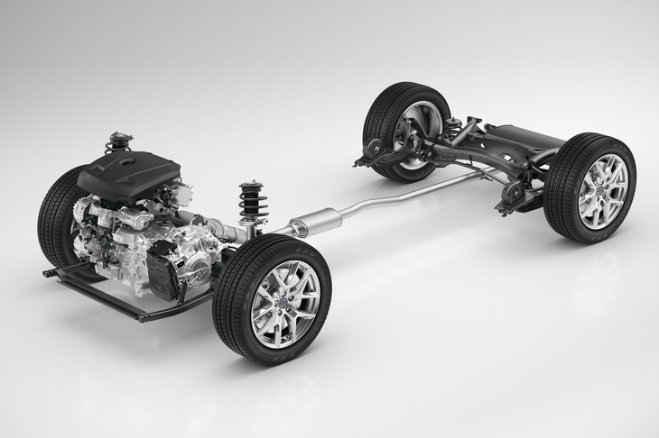 車両骨格は、ボルボがC・Dセグメント車用に開発した、「CMAプラットフォーム」（写真）をベースとしたものだ。