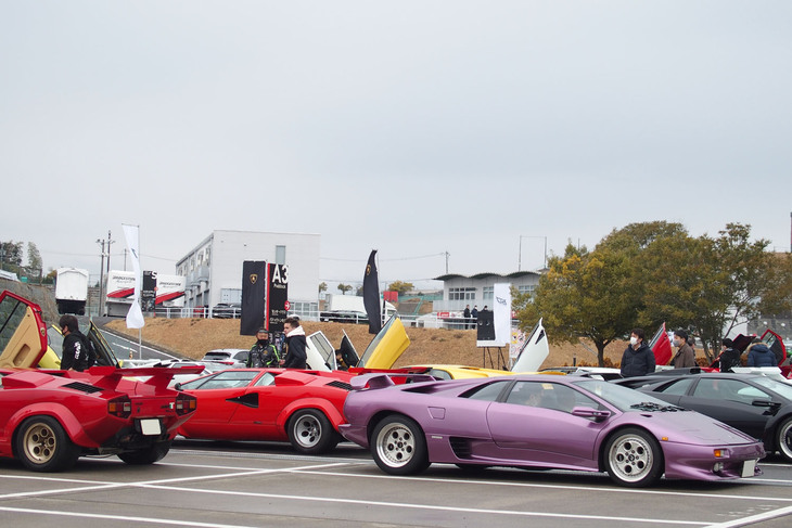「60th Anniversary Lamborghini Day」の参加車両。