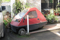 これも伊予西条で見つけた三輪車。フランスものではなくて、たしか以前、日本のどこかが作っていたと思うけれど思い出せなかった。