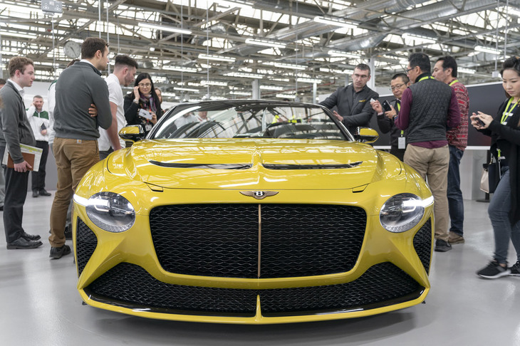 2020年のジュネーブモーターショーでワールドプレミアされる予定だった限定車「バカラル」が、本社工場に置かれていた。今回の訪問時に、実車をじっくり確認することができた。