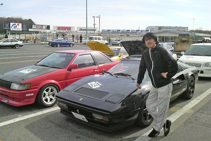 9年前にクマと一緒に行った筑波サーキットの走行会にて。