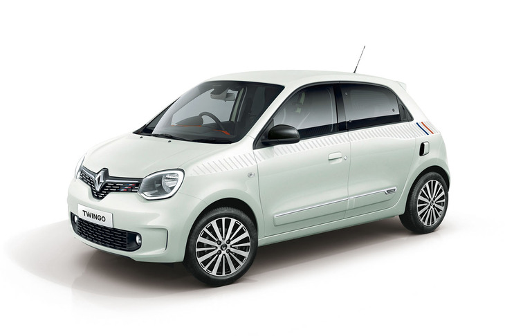 「ルノー・トゥインゴ インテンスEDCエディションフィナル」。ボディーカラーは「ブランクオーツメタリック」。